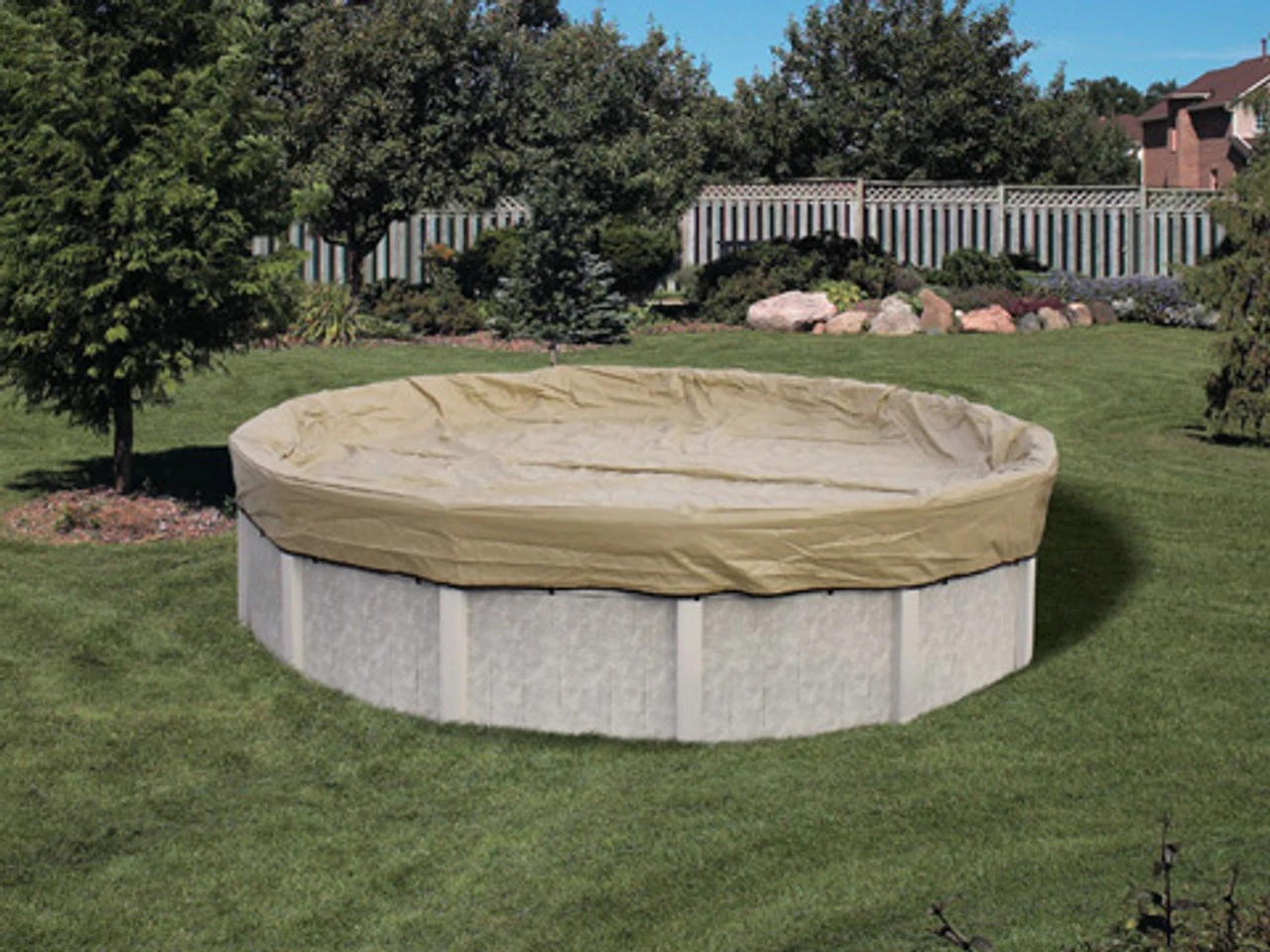 15' X 30' Oval HPI Armor Kote Winter Pool Cover Made In America 3 15' X 30' Oval HPI Armor Kote Winter Pool Cover Made In America