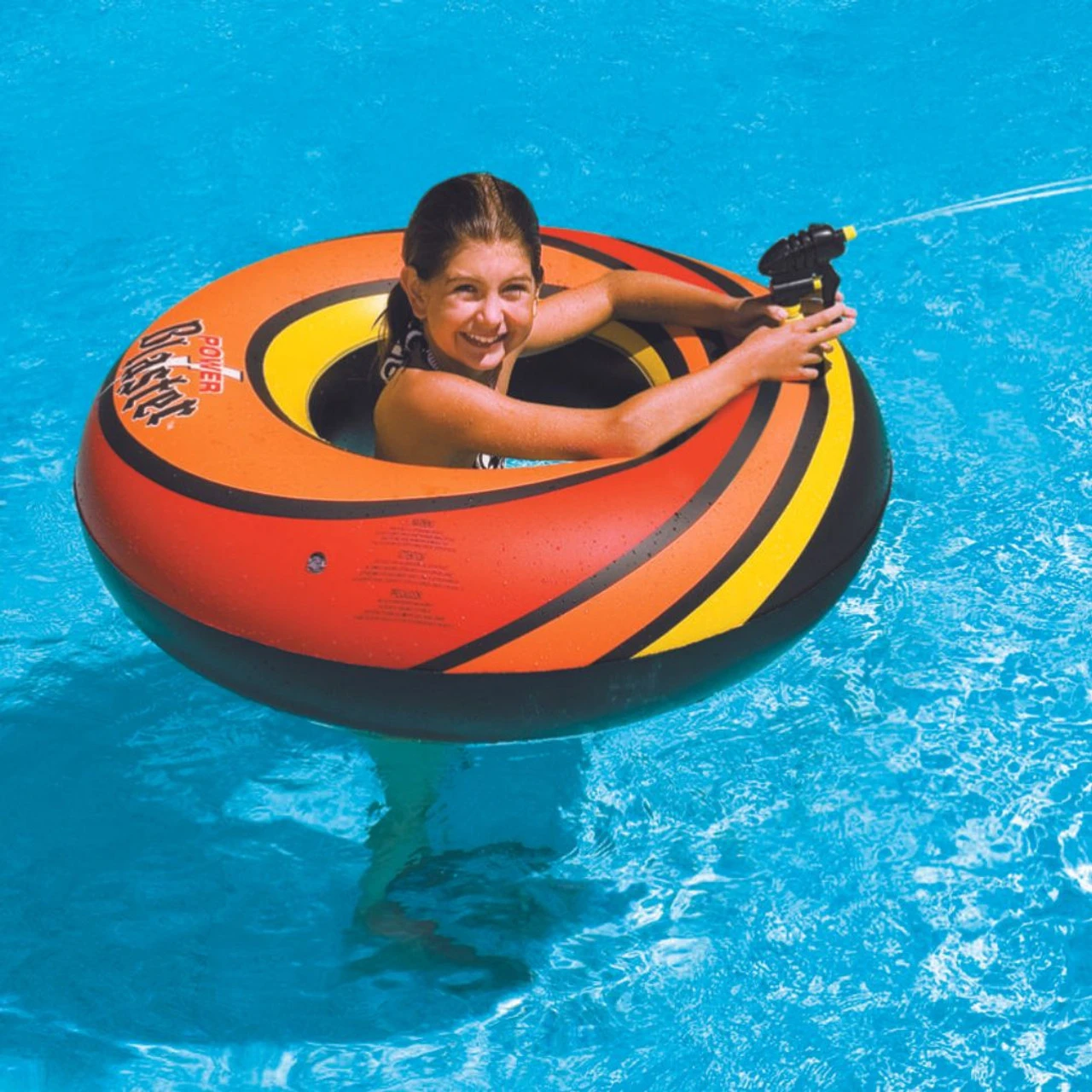 Swimline 40" Inflatable Power Blaster Super Squirter Ring 4 Swimline 40" Inflatable Power Blaster Super Squirter Ring - Image 2
