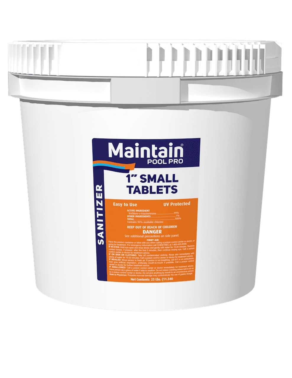 Maintain 1 Inch Small Chlorine Tablets - 99% Trichloro 3 Maintain 1 Inch Small Chlorine Tablets - 99% Trichloro