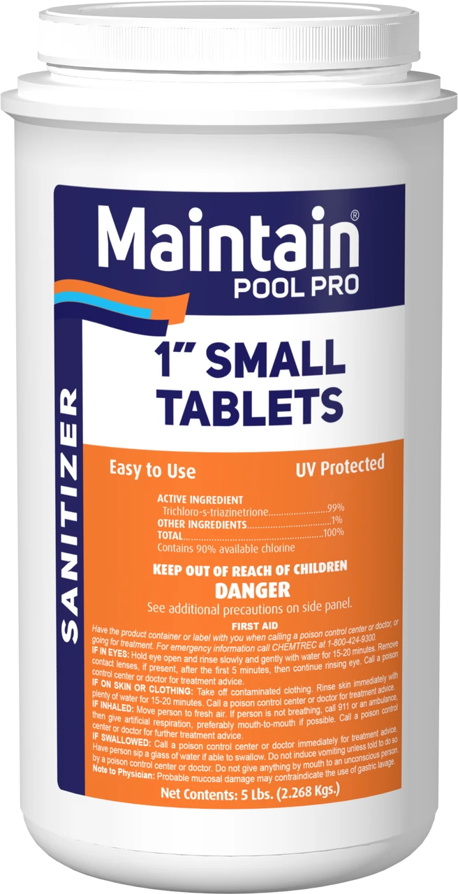 Maintain 1 Inch Small Chlorine Tablets - 99% Trichloro 4 Maintain 1 Inch Small Chlorine Tablets - 99% Trichloro - Image 2