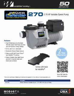 Waterway Power Defender PD-270 Variable Speed Pump | 2.70HP 230V 9 Waterway Power Defender PD-270 Variable Speed Pump | 2.70HP 230V -Pool Supplies Sale Screenshot 2024 04 23 at 3.13.36PM 02438.1713903239