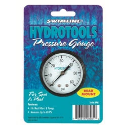 Swimline HydroTools 8963 Pool Filter Pressure Gauge - Rear Mount