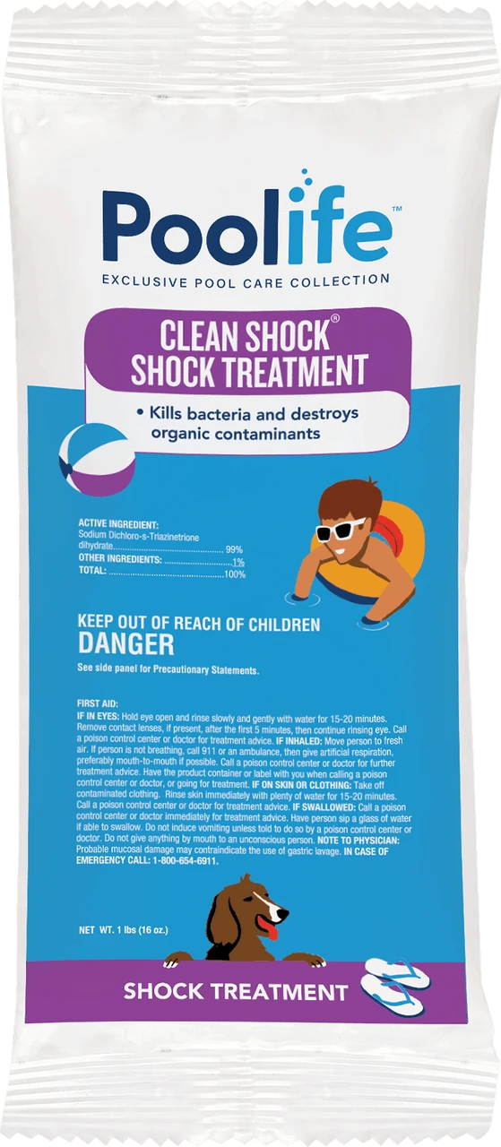 Poolife™ Clean Shock™ Di-Chlor Chlorine Pool Shock Treatment 3 Poolife™ Clean Shock™ Di-Chlor Chlorine Pool Shock Treatment