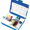 Swimline HydroTools 8440 Four In One Chlorine, Bromine, PH & Alkalinity Test Kit -Pool Supplies Sale swimline 5 way pool water liquid test kit 11 08247.1695652840