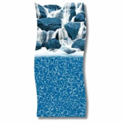 Swimline 16'x32' WaterFall Tile Overlap Above Ground Pool Liner 25 Gauge 48"-54" Tall Wall